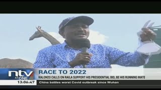 Kalonzo calls on Raila to be his running mate