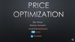 Price Optimization Excel Tutorial