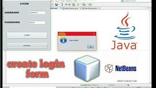 how to create a login form using NetBeans ide