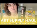 ★ ART SUPPLY HAUL 2021 FOLLOW-UP: Experimenting with $100 worth of art supplies ★