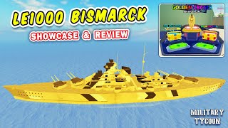 BISMARCK Warship Showcase & Review | Military Tycoon Roblox