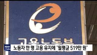 노동자 1명 고용에 월 519만원 지출[포항MBC뉴스]