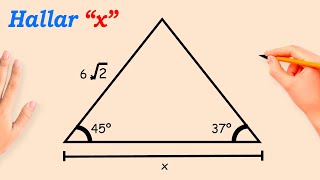 Hallar “x” - Ejercicios de TRIANGULOS NOTABLES explicado paso a paso