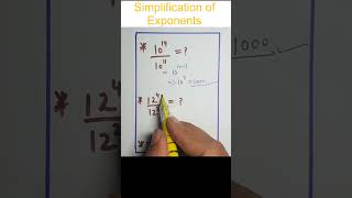 Simplification Exponents Shortcut Tricks #shorts #mathstrick #vedicmaths   @UdaanMathematicsAcademy