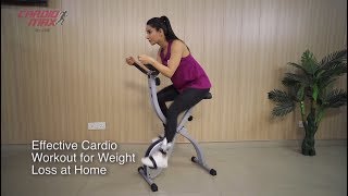 Foldable X Bike Cycle India for Weight Loss at Home Cardio Max JSB HF146