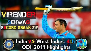 Virender Sehwag's Masterclass | India vs West Indies 4th ODI 2011 at Indore