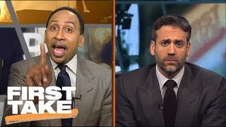 Stephen A. And Max Have Shouting Match Over NBA Playoffs | First Take | May 17, 2017