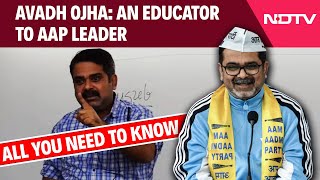 Avadh Ojha AAP | Famous IAS Coach Joins Aam Aadmi Party Ahead Of Delhi Assembly Polls