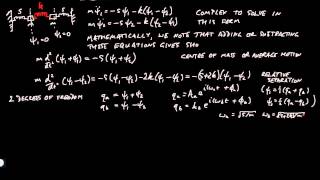 Normal Modes of Two Coupled Oscillators (PHAS1224 Video 5)