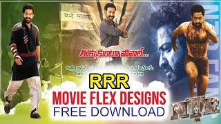 RRR Flex PSD Files Free Download| RRR Movie|NTR|Ram Charan #rrrmovie  l Veera Flex