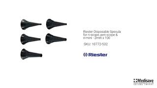 Riester Disposable Specula for ri scope pen scope ri mini 2mm x 100 10772 532