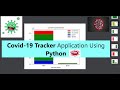 Covid-19 Tracker Application Using Python | Python project | write2code |