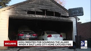 Children Credited For Sounding The Alarm When SLC Garage Caught Fire