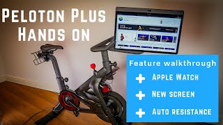 Peloton Bike+ (plus) hands on - Walkthrough - Apple Watch GymKit, Screen & Auto follow resistance