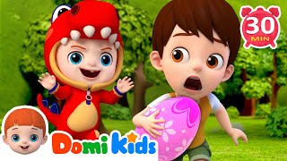 Little Dinosaur is Coming! | Nursery Rhymes & Kids Songs - Domi Kids