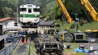 山口）「キハ４０形」錦川鉄道に到着　９月以降に運行