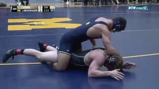 Purdue Boilermakers vs. Michigan Wolverines Wrestling: 184 Pounds - Lynde vs. Abounader