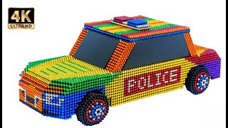 DIY - How To Make A Police Car from Magnetic Balls | MAGNET ARTIST