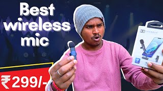 Cheapest Wireless Mic For Youtube Videos🔥 I K8 Wireless Michrophone Review I Best Phone Mic