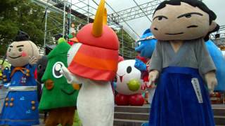 名古屋・県人会祭り２０１２・日曜オープニング　キャラ大集合１