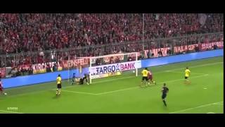 Lewandowski Goal 1 0 Bayern Munich vs Borussia Dortmund 28 4 2015