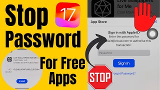 How to Stop App Store Asking For Password iOS 17.5, 16 on Free App Install on iPhone, iPad 2024