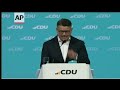 live germany cdu convention amid protests merz u0026 soeder speak times now world