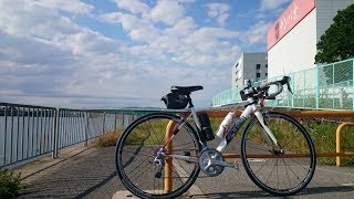 【自転車車載】（泉大橋発）木津川サイクリングロード - 淀川サイクリングロード - 神崎川サイクリングロード　神崎橋まで　ロードバイク