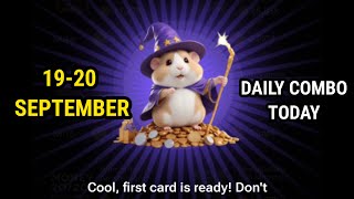 19-20 September Hamster Kombat Daily Combo Today | Deadly Combo | 20 September Daily Combo Hamster