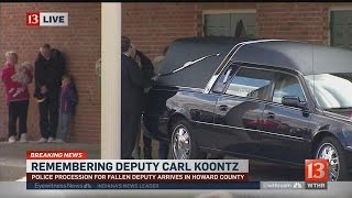 Police procession in Kokomo