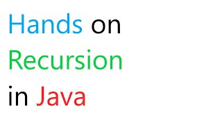 Hands on recursion in java |  Java concepts by Jay tutorial  |  by Ponnam Jay