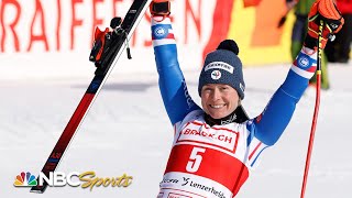 Worley holds off Shiffrin and Hector for Lenzerheide GS title | NBC Sports