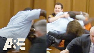 Victim’s Father LEAPS Towards His Daughter’s Killer | Court Cam | A&E #shorts