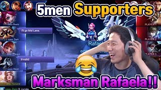 WTF!? 5 Supporters Troll Team in Mythic Rank | Mobile Legends