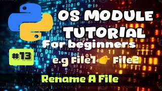 How to Rename a File in Python: OS Module Tutorial (Part 13)