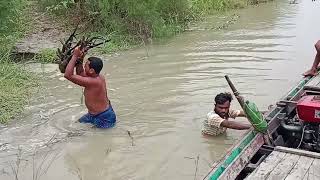 টাঙ্গাইল ভুয়াপুর নিরর্কাইল ন্যাংড়া বাজার সকল ডোবারো যমুনা নদী মাছ মারতে আইছে