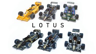 1/20 scale GP car kits : LOTUS  79 94T 97T 98T 99T