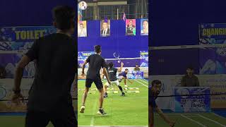 🔥partho ankit vs kausik samrat 💥dum dum badminton💥 ONE BADMINTON RALLY #badminton #shorts