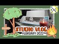 February STUDIO VLOG | Pop Up Sticker Shop | Kallerhult Creations