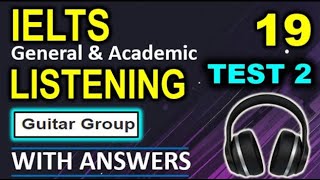 💯IELTS LISTENING 19 TEST-2 |General|Academic|with ANSWERS| PRACTICE|#ieltspreparation#cambridge