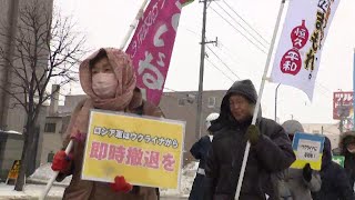 「戦争はひと事ではなく自分のことなんだ」ウクライナ侵攻1年　市民団体が反戦デモ行進　札幌市手稲区