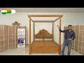 #688 Classic Canopy Bed | 4 Poster Bed | palace Furniture | King Bed for Royal Bedrooms