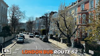 Central to Northwest London by Bus | Cozy Street Views Along Bus Route 52 | 4K Upper Deck POV