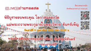 ((LIVE)))พิธีมิสซาฉลองวัดแม่พระถวายพระกุมารในพระวิหาร จันทร์เพ็ญ  2022-02-05