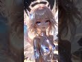 ai beautiful girl healing with archangel uriel👼🌐✨cute ai beauty👼 anime animation shorts