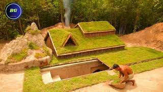 The Amazing Talent 🥰 Building Underground Hut With Grass Roof | #survival #building