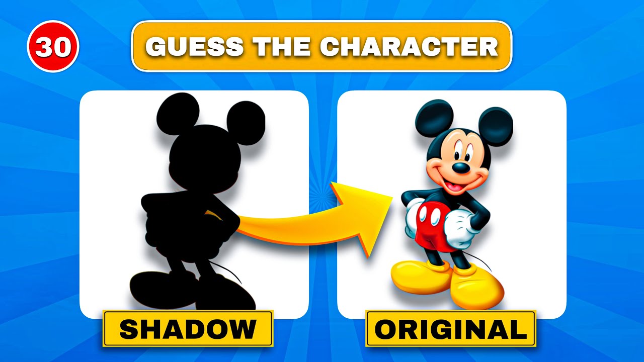 Guess The Cartoon Character By Silhouette | Disney Cartoon Characters ...