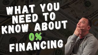 0% Financing is a marketing tool