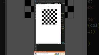 Design Chess Board Program in Python Turtle #short #shorts #shortsfeed #shortsvideo