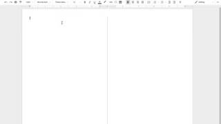 Split the page on Google Docs